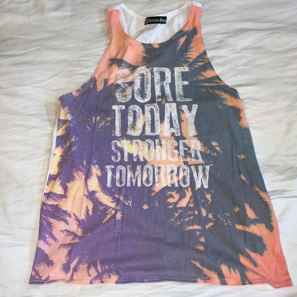 Graphic workout tank
